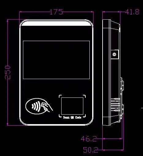 Bus Ticketing Machine  NFC Card Payment and Barcode Scanning QR Payment Bus Ticket Collection Bus Validator with LED Display