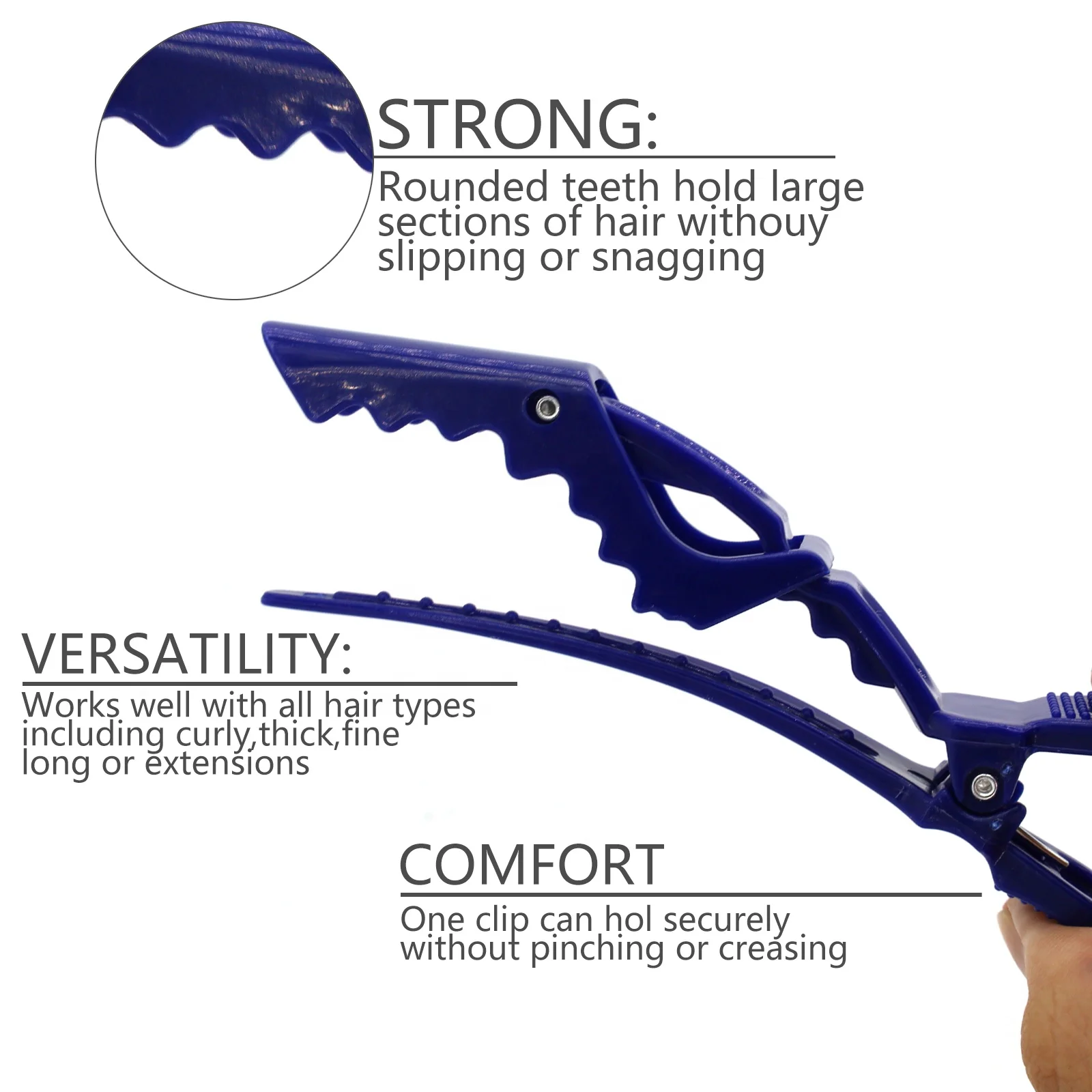 ARLANY Красочные заколки для укладки волос профессиональные Нескользящие зажимы из крокодиловой кожи