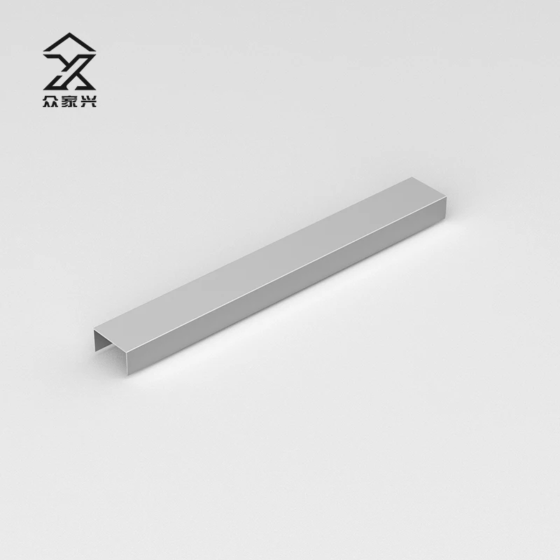 Tile Accessories Corners Tile Trim Metal Floor Transition Aluminum Alloy Edge Trim profile U Shape Tile Trim supplier