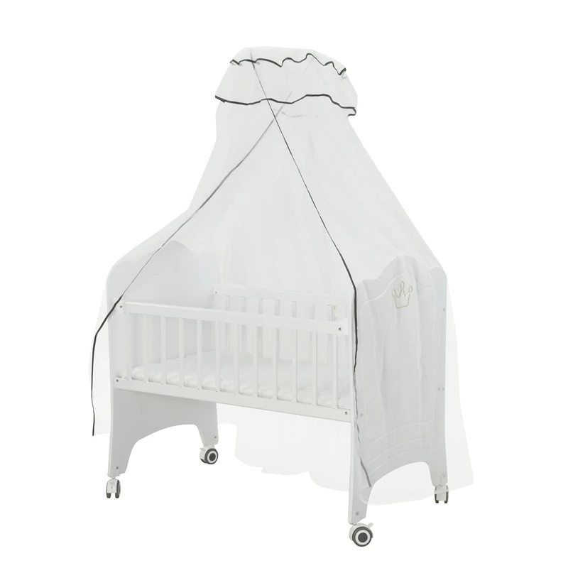P2301 Cool Baby Portable One Side Adjustable Baby Bed With High-pole Mosquito Net