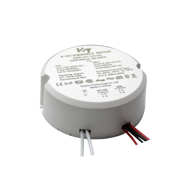 Indoor Smart Lighting Transformer 0/1-10v 25w 680ma Dimmable Driver ...