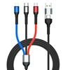 สายเคเบิล 6-in-1 สีดำ