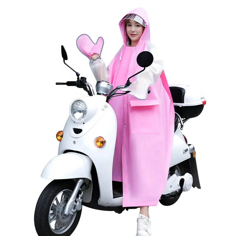 Wholesale Modern Colorful PVC rain coat Waterproof Motorcycle Raincoat with Hood EVA rainwear