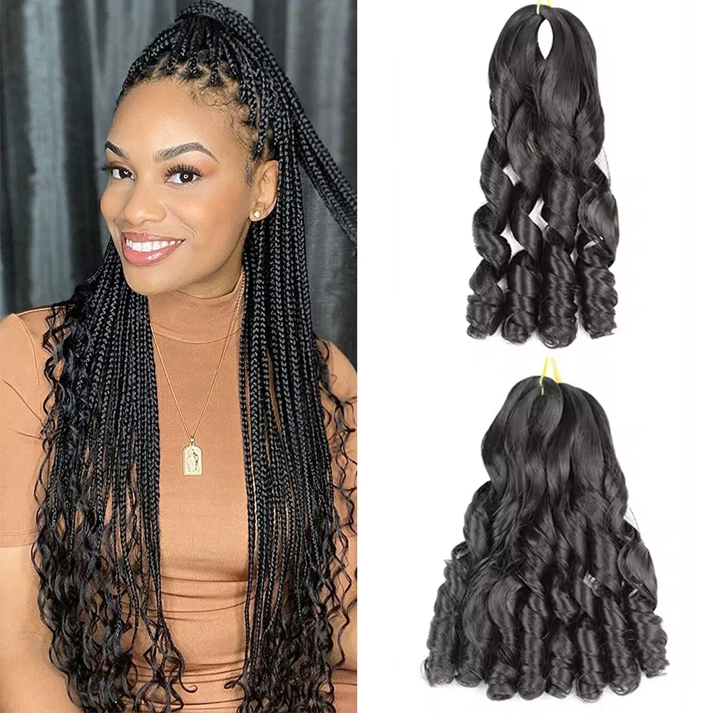 Vigorous wholesales loose wave african hair braids synthetic pony