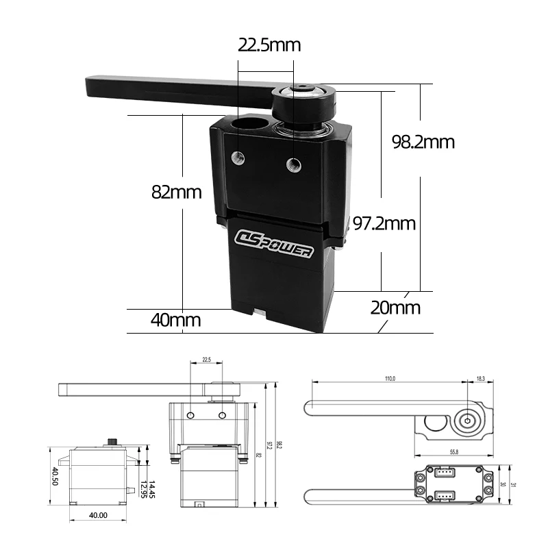 24V High Voltage Feedback Smart Servo for Logistics Equipment AGV Intelligent Handling Robot Multi Layer Shuttle Car DS-R018