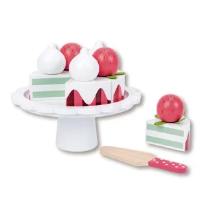 Kitchen Toys Cake Set Educational Multifunctional Pretend Play Wooden Toys
