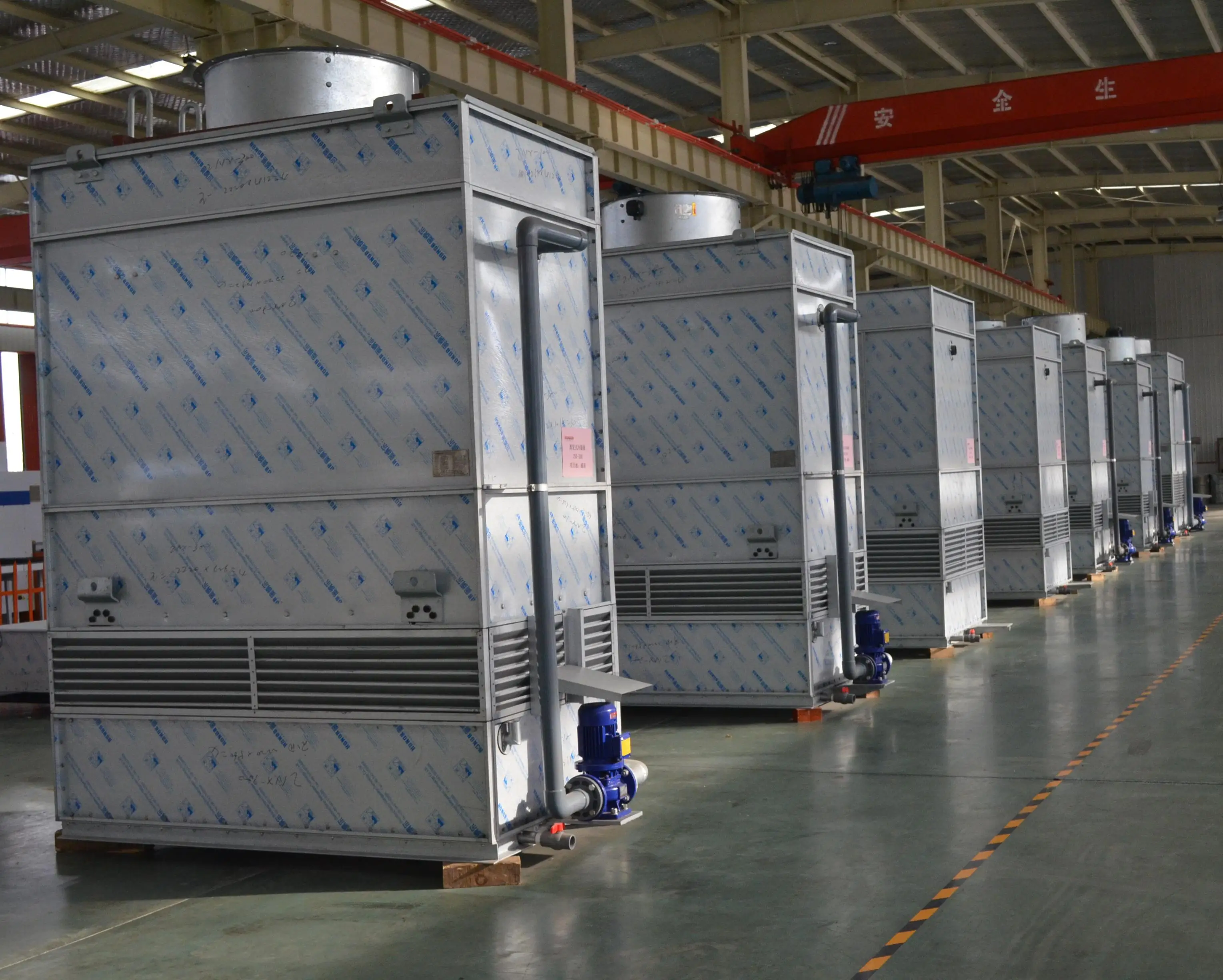 High efficiency stainless steel evaporative condenser for industrial cooling