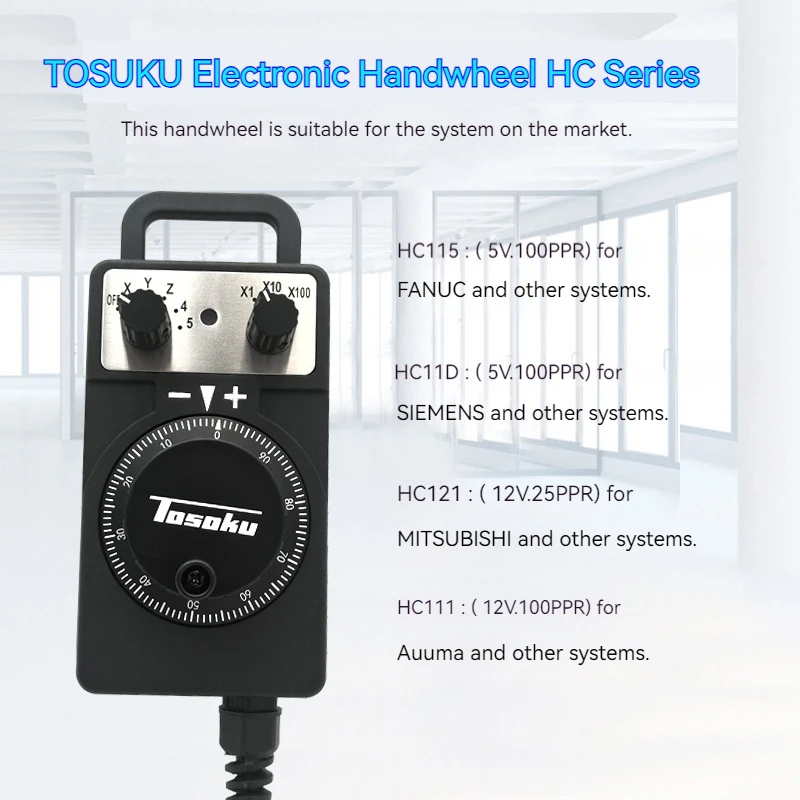 Tosoku HC Electronic Hand Wheel Generator Mpg Handwheel for Drilling and Milling CNC Machining Center