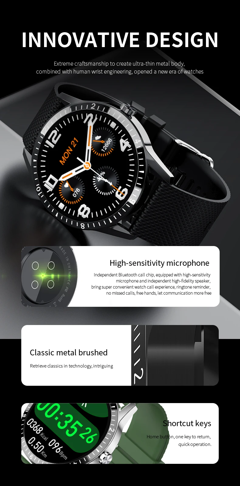 i6 smart watch luxury metal watches| Alibaba.com