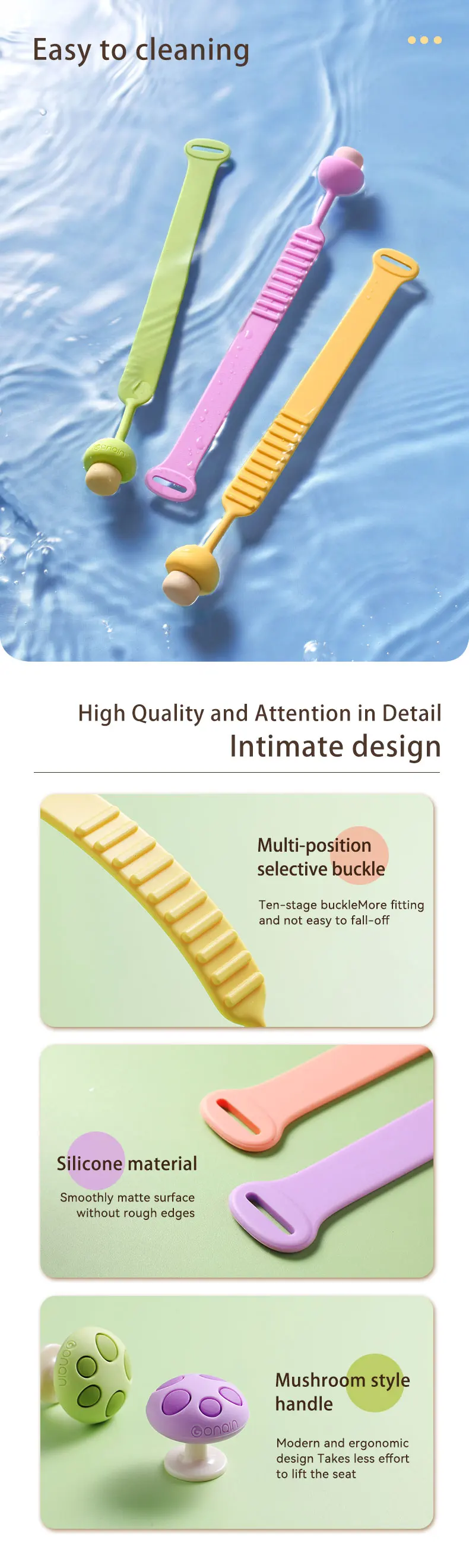 Creative Bathroom Toilet Seat Cover Lifter Avoid Direct Contact Cover Toilet Seat Lifter  seat opener non-dirty hand toilet flap