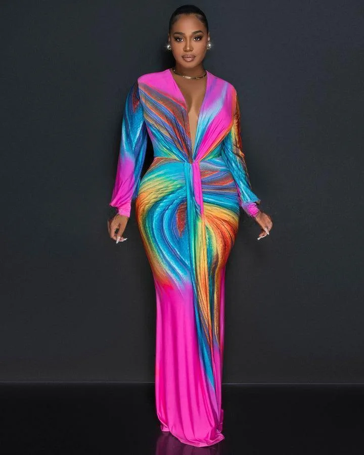 colorful long dresses PRETTYGARDEN Women's Floral Maxi Dress Summer Outfits Spaghetti Strap The printed organza fabric creates a light and airy feel Custom Made Colorful Floor Length