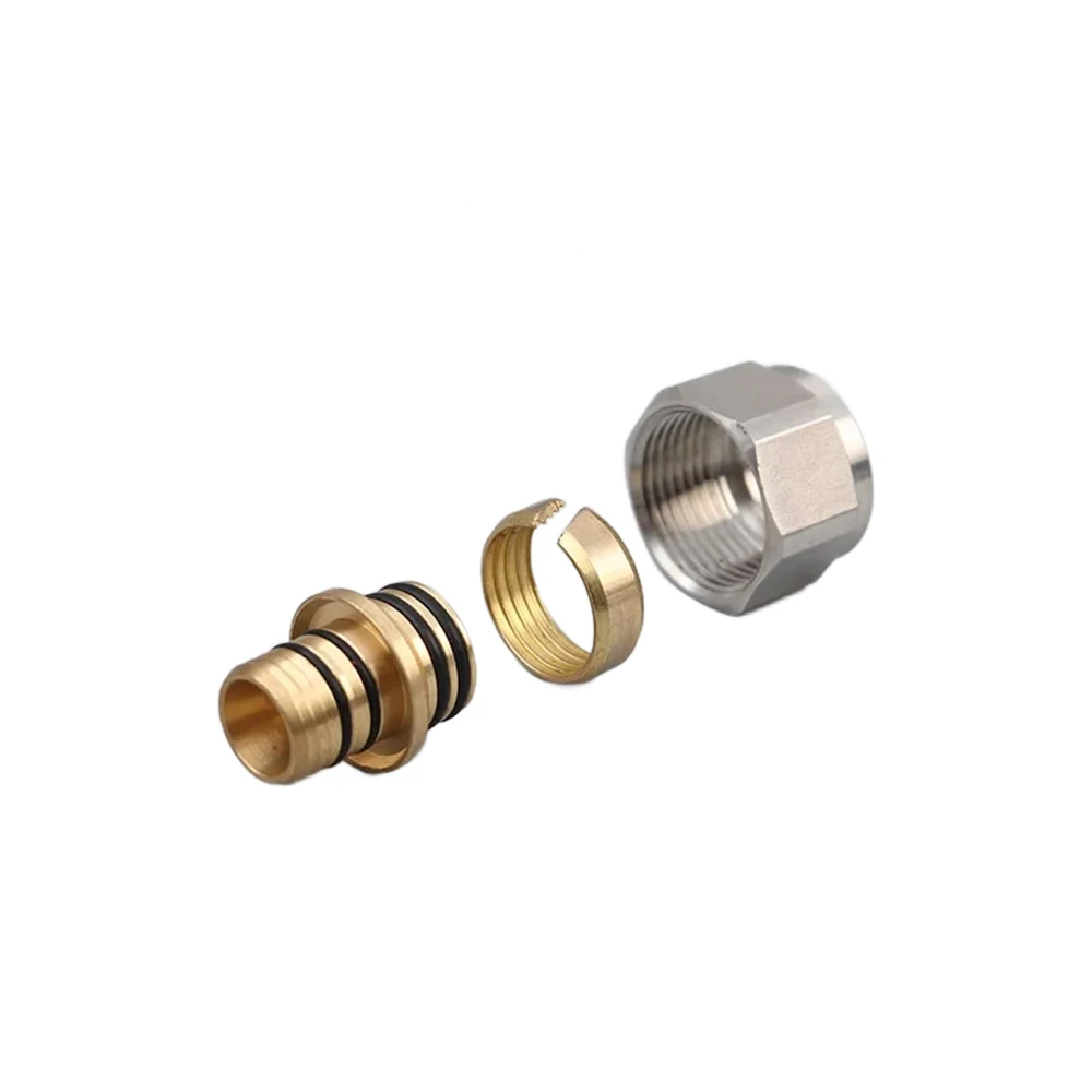 Radiant Heat Eurocone Pex Pipe Coupling Connectors Compression Adapter ...