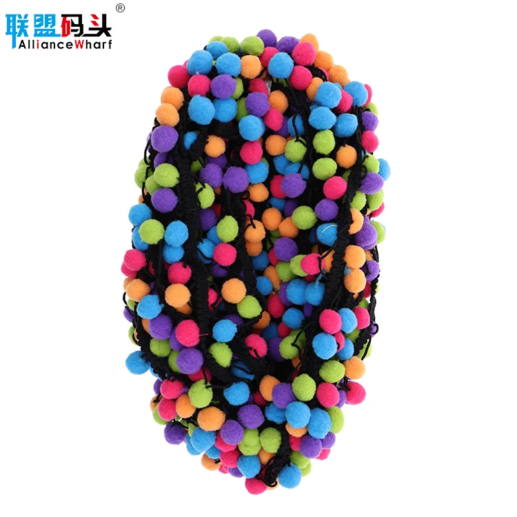 barbering Giftig Ansigt opad Well Designed Mix Color Pompoms Ball Lace Trimming Polyester Fabric Cheap  Pom Pom Ball Border Lace Trim For Garment - Buy Pompoms Ball Lace Trim, Pompoms Border Lace Trim,Polyester Fabric Pompoms Ball Lace