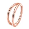 Double layer spread rose gold