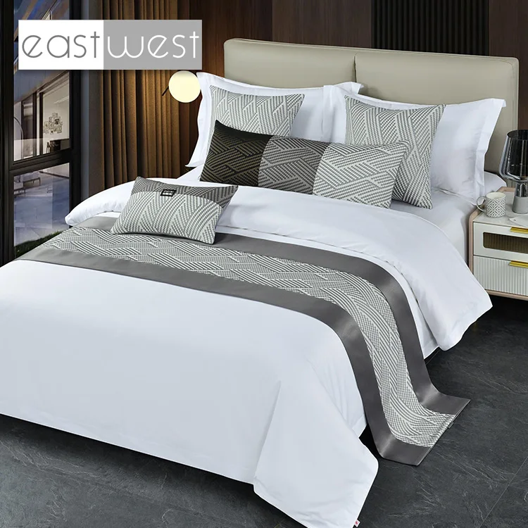 Luxury 5 Star Hotels 100% Cotton Percale Kind Bed Sheet Linen Hotel ...