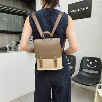2855 Backpack Purse PU Leather Back Packs Designer Shoulder Bag Fashion PU Leather Designer Backpack for Women | Stylish Travel Bag  main image 2