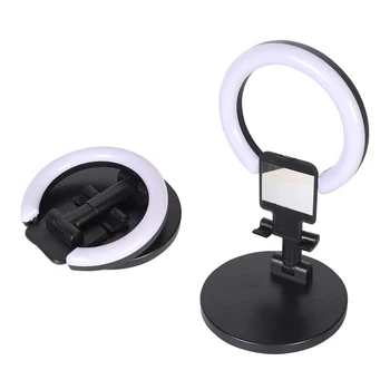 KALIOU W031 A7 Desktop Phone Folding Bracket Fill Light Mobile Phone Live Broadcast Beauty Ring Light detail image