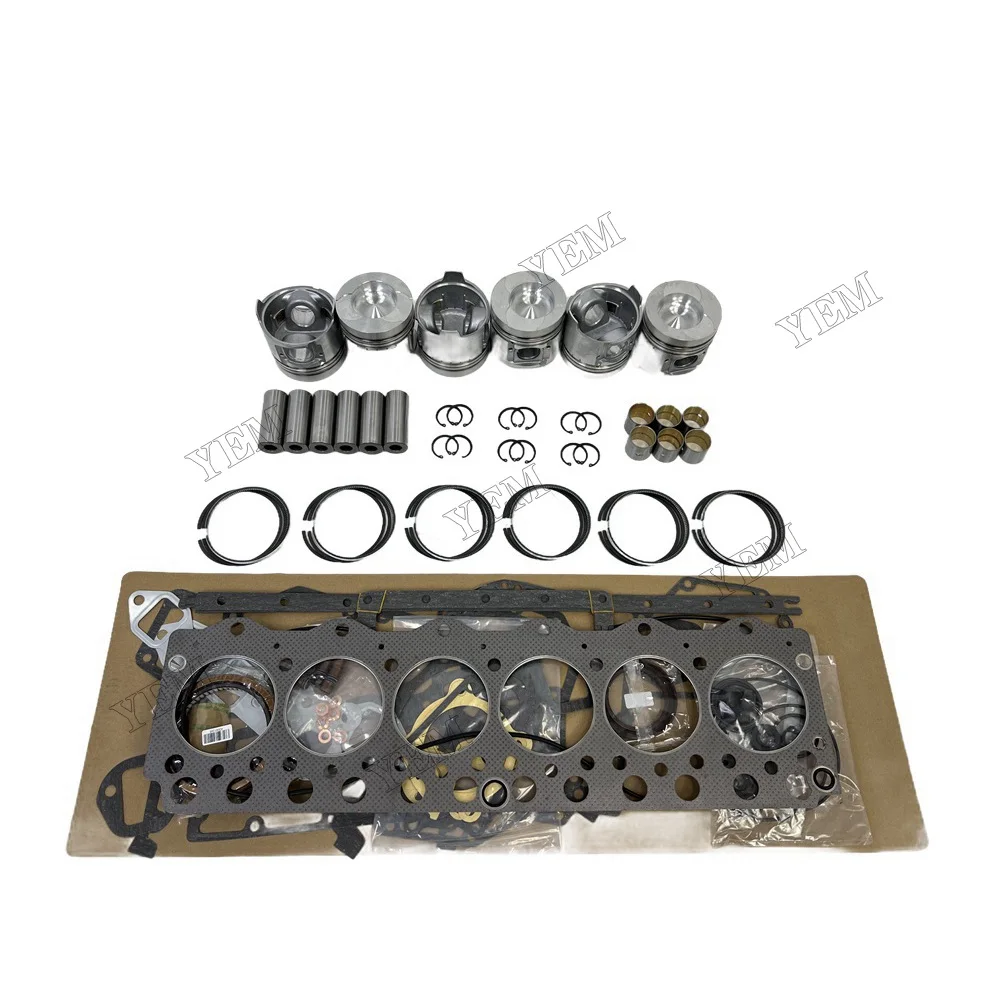 For Komatsu 6D95 Engine Repair Kit With Cylinder Piston Rings Gaskets Fast Delivery Engine Parts 2