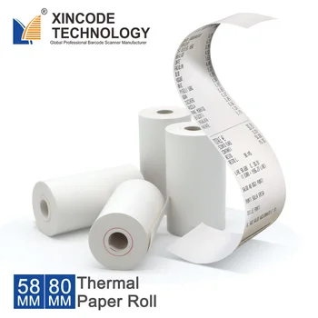 Xincode POS Cash Register Paper 80mm 57mm thermal printer paper roll 80x80 57x30 80x50 57x40 receipt paper