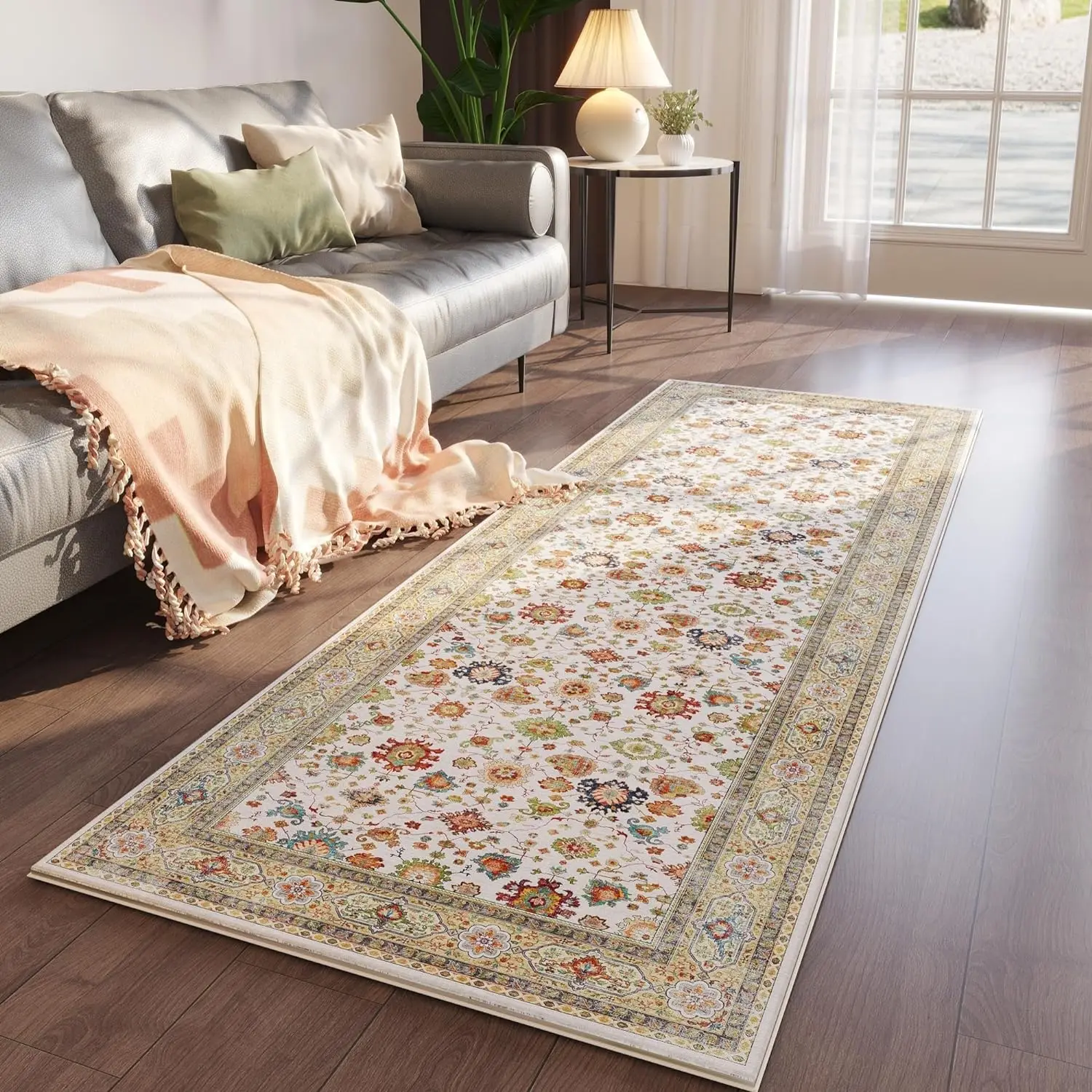 Custom  Runner Rug for Hallways Kitchen Runner Rug Non Slip 2'x 6' Washable Runner Rugs with Rubber Backing Soft Carpet