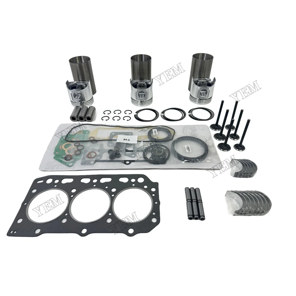 For Yanmar 3TN84TL Overhaul Repair Kit Engine Part Engine Piston Ring Gasket