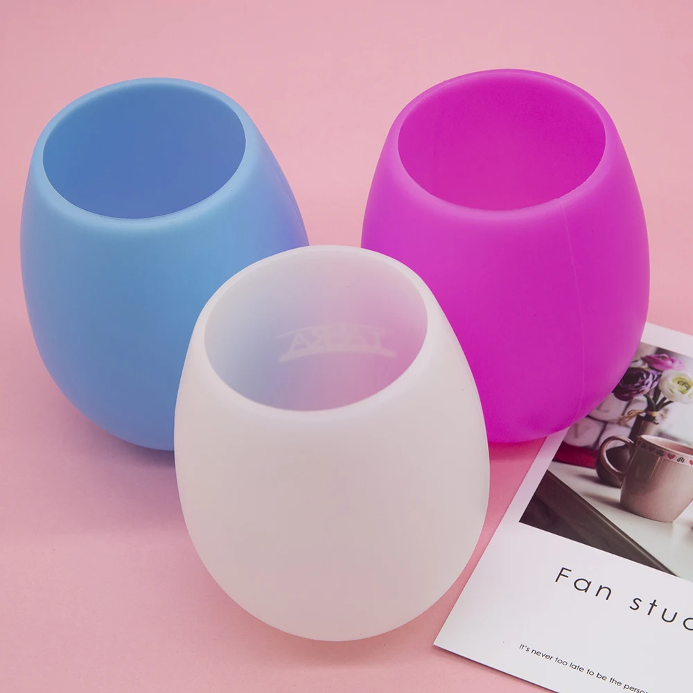 2022 New Custom Design Silicone Wine Glasses with Amazon Hot Selling Silicone Wine Cups Silicone Wine Glass