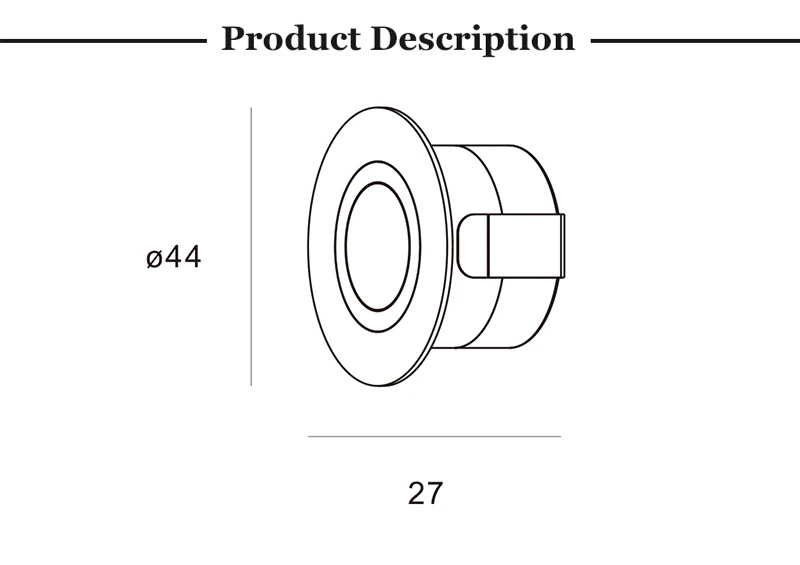 Outdoor Stair Light Modern Style Aluminum Ip65 Recessed Led Stair