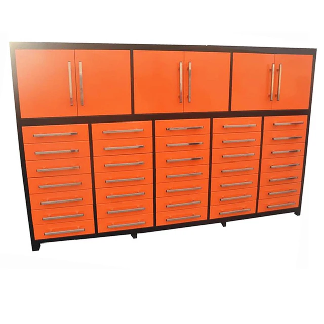 tool cabinet with heavy duty loaded slide rail durable galvanized surface epoxy resin powder painted high quality factory sell