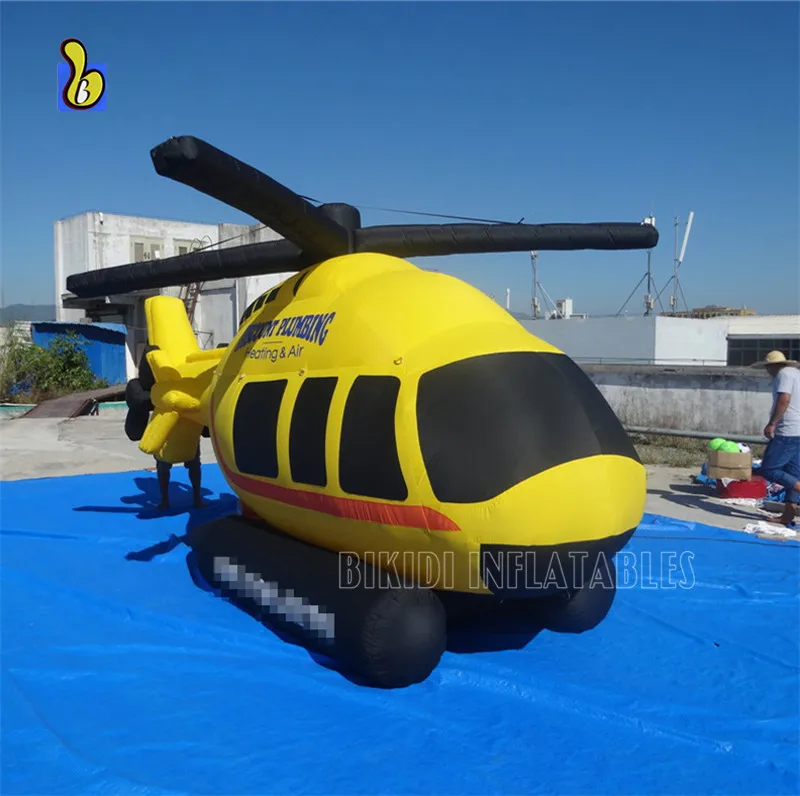 Huge PVC Inflatable Helicopter Model for Advertising