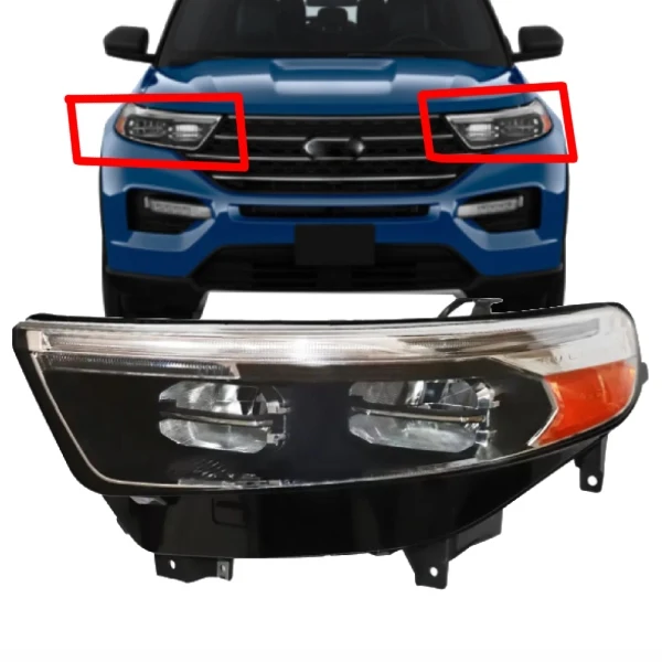 car headlamp w/o AFS LED Headlight For Ford Explorer XLT / Limited 2020 2021 2022 headlamp