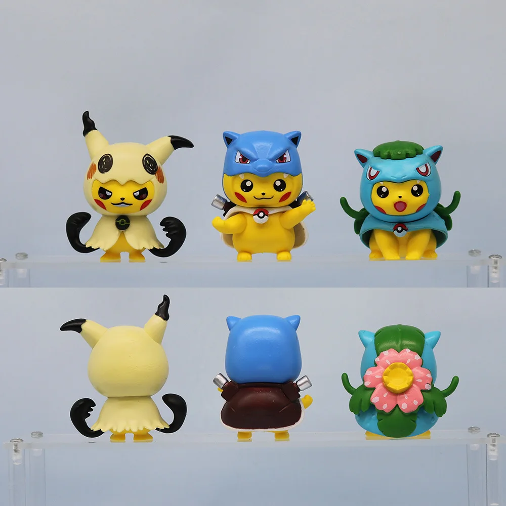ポケモン フィギュア コスプレ ピカチュウ ゲンガー 6種セット