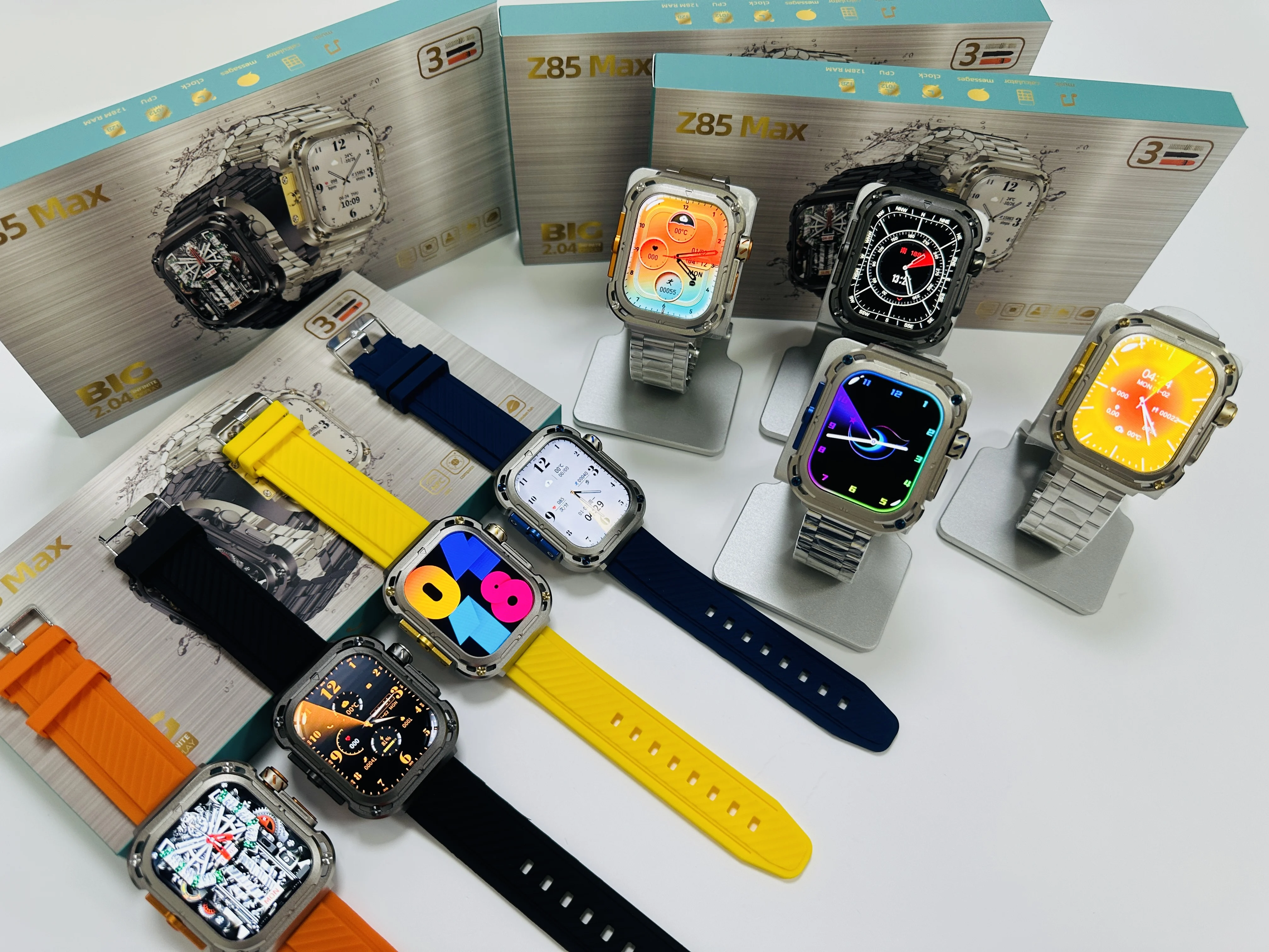 メッキ スカル 磁器 Z85 Max Smart Watch: 2.1