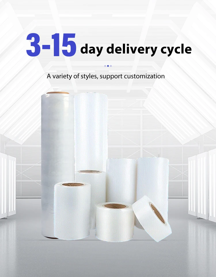 High Quality Clear Heat Shrink Plastic Film Airtight Packing Shrink Wrap Film Printable Lldpe Packing Film