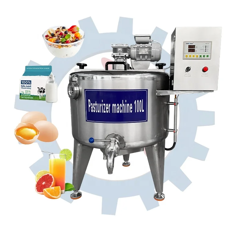 Fully Automated Batch Pasteurizer Stainless Steel Pasteurization Tank Small Milk Pasteurization Equipment for Sale