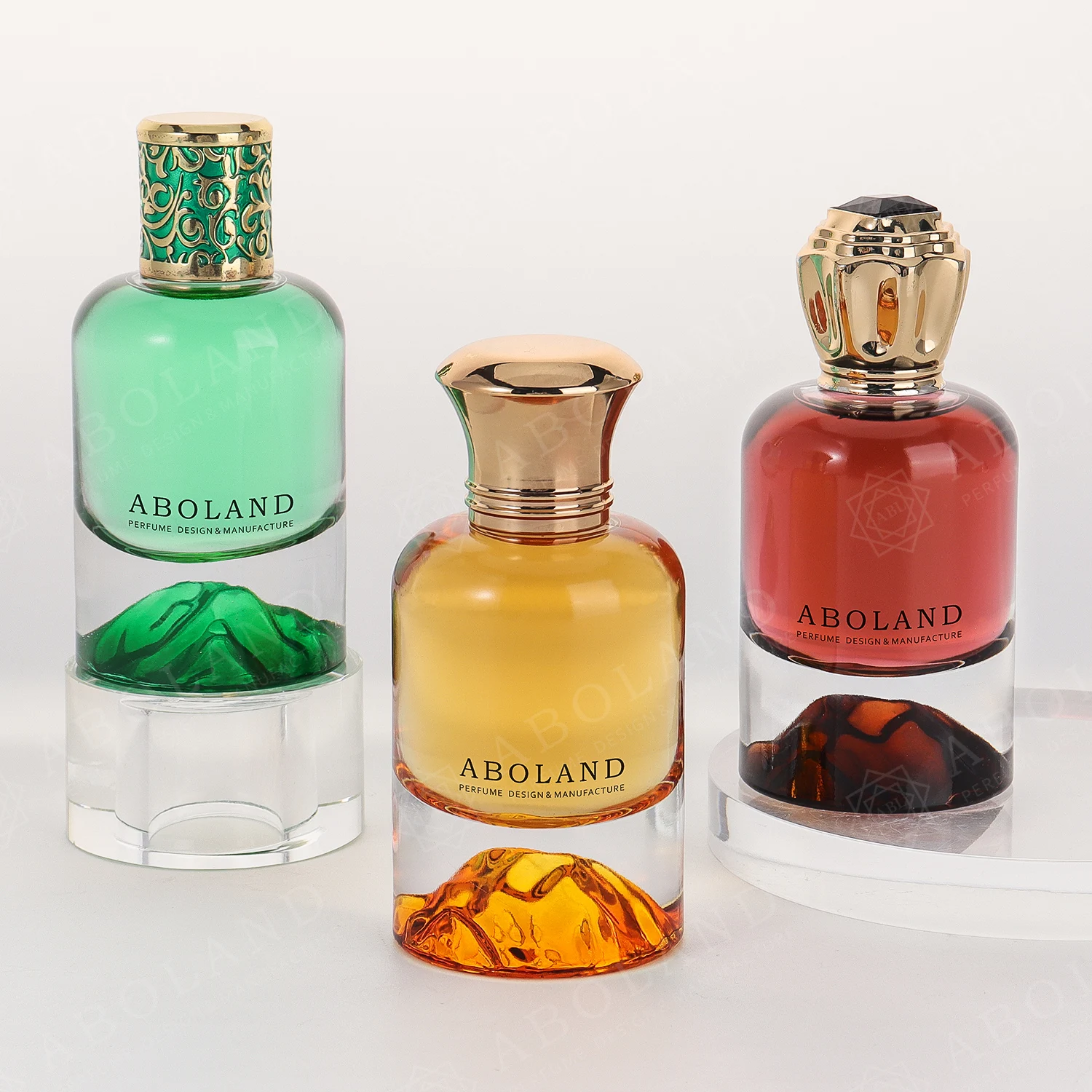 Luxury Perfume Bottle 30ml 50ml 100ml Mountain Series Oem&odm Glass