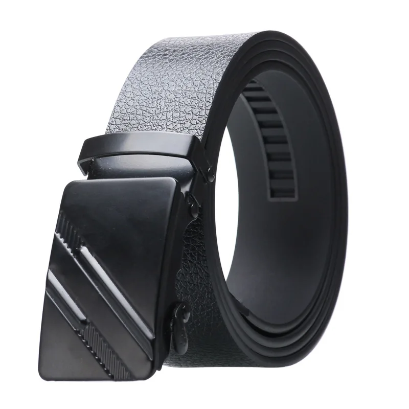 MENS REAL LEATHER BLACK BELTS AUTOMATIC BUSINESS MAN LEATHER BELT GIFT FOR MEN 