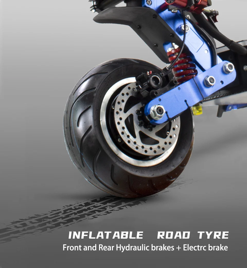 Halo Knight T108 Blue 60v 6000w Electric Scooter Dual Motor 96km Long