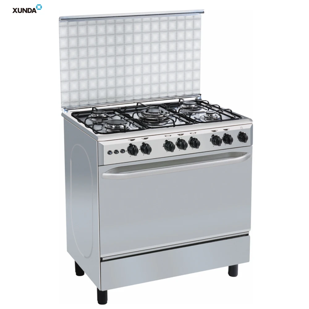 Xunda Commercial 5-burner Cooktop Stainless Steel 80cm Free Standing 5 ...
