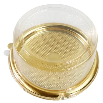 Transparent Round cake containers with lid food packaging plastic boxes for wedding cake dessert shop Reusable
