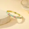 Rose pêche et vert