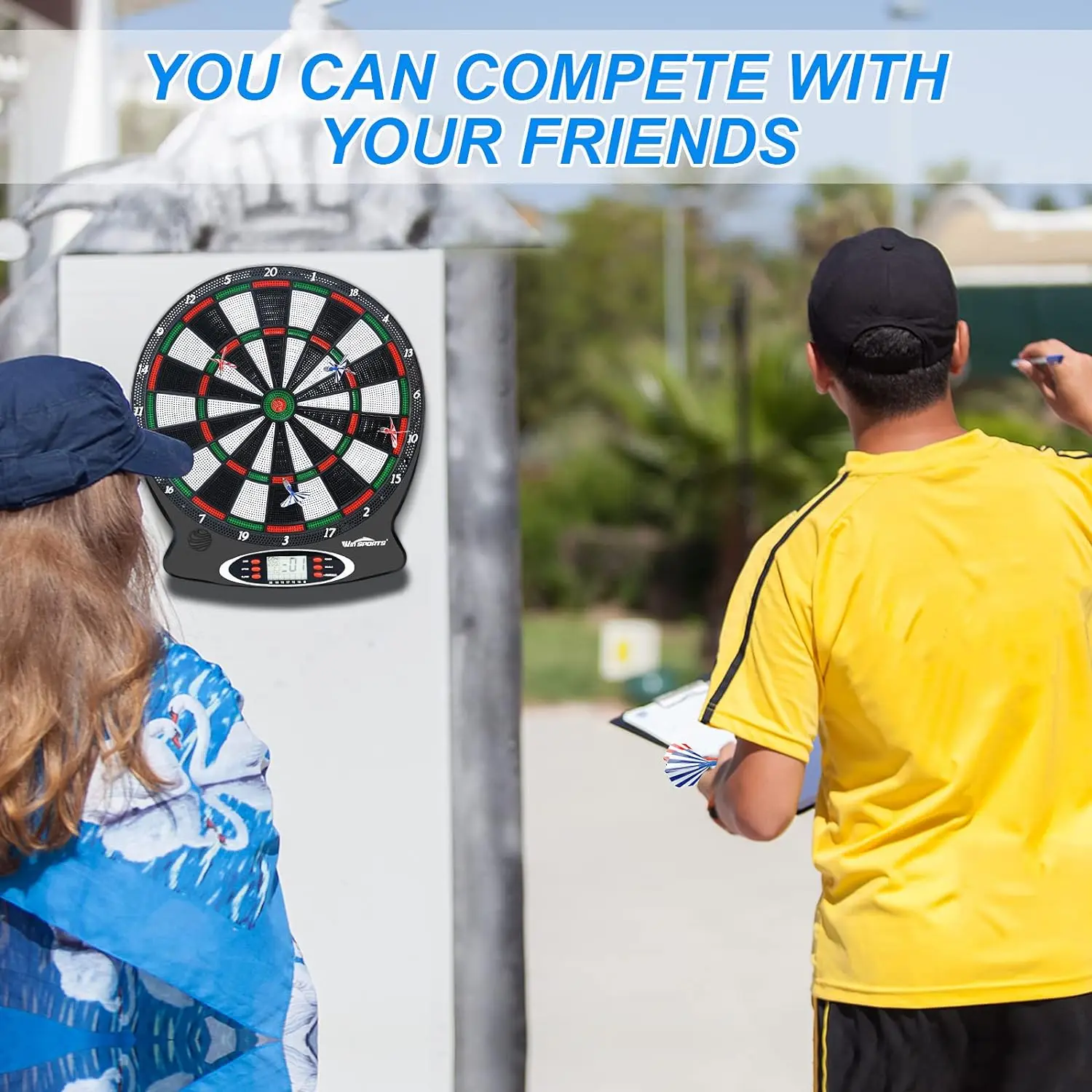 odm professional e electronic dartboard set with plastic material and 6 darts-8