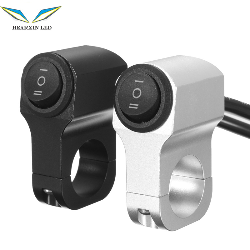 HearxinLED алюминиевый сплав мотоциклетная фара на руль переключатель трехпозиционный водонепроницаемый переключатель 12 В противотуманный ретро-переключатель