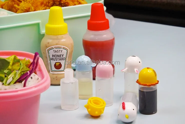 ★12個 30ml★ミニ調味料スクイーズボトル 透明弁当ソース ケチャップ 2ピース/セット25mlミニ調味料スクイーズボトル小さなトマトケチャップ