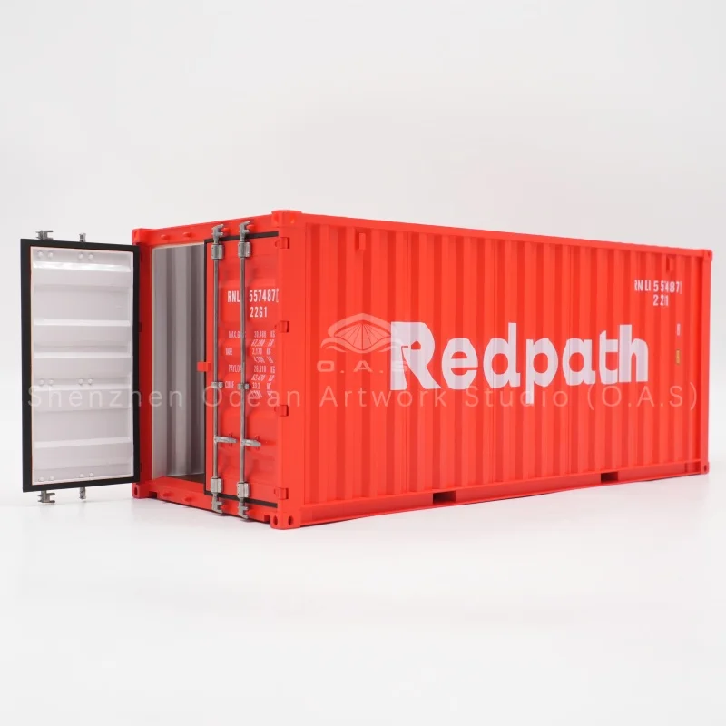 【L】O.A.S. Container Model Factory Customized Scale1:20 Plastic Crafts Shipping Boxes Redpath Container Model