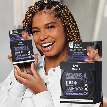 MVAKA Curl Edge Control Wax - Organic Hair Styling Paste