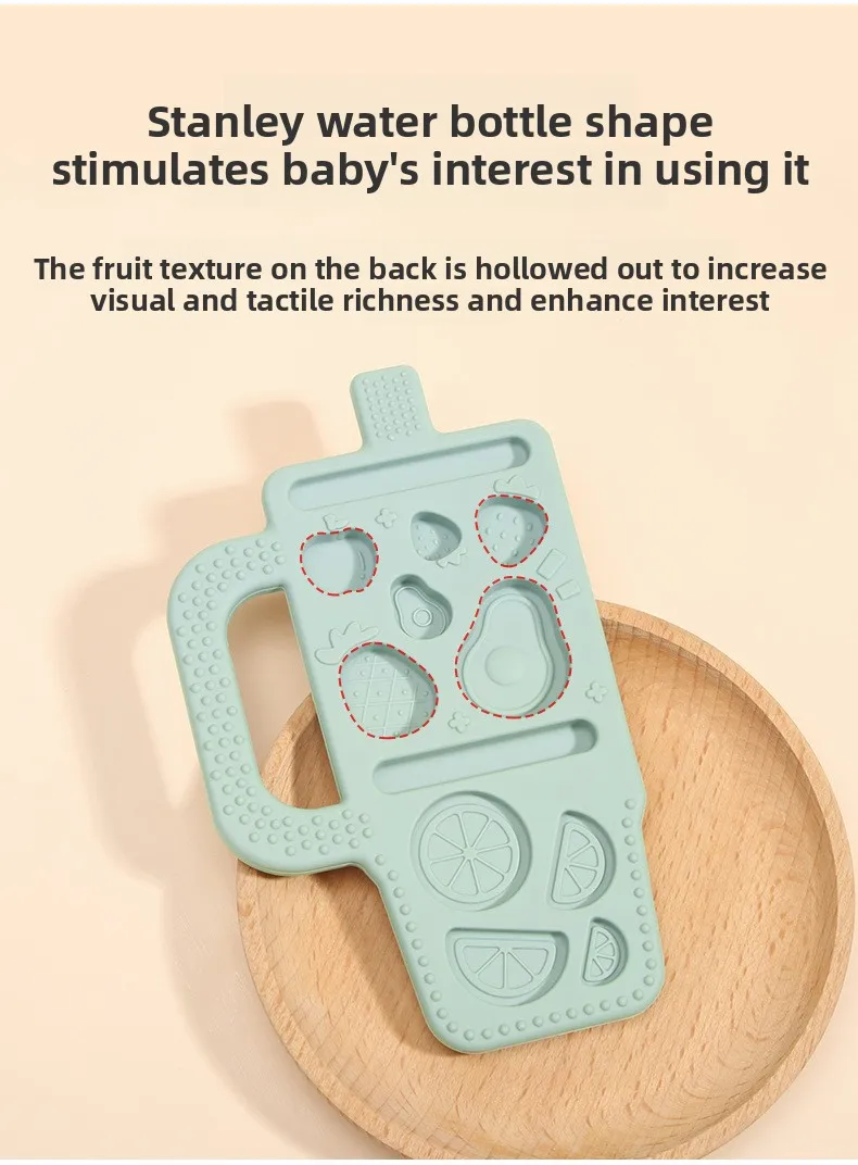 Teething Stick Toy Soft Silicone Anti-Chewing Baby Toy for 6 Months up Baby's Teething Period Water Bottle Baby Toy factory