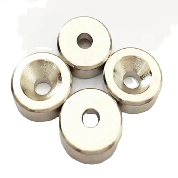 N52 сверхмощный цилиндрический чугунный потайной неодимовый магнит, мощный редкоземельный небольшой круглый магнит NdFeB на заказ