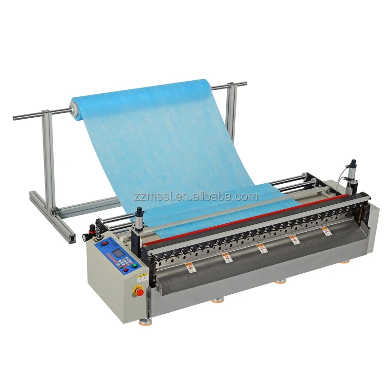 Pe Cross Cutter Air Bubble Flim Roller Slitting Paper Fabric Leather Tape Roll Cutting Machine