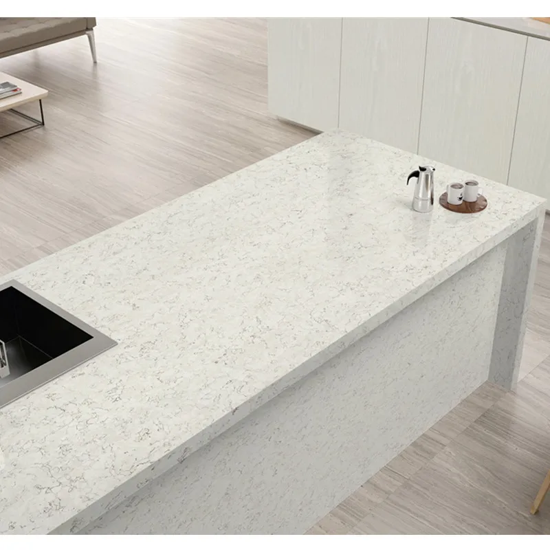 Customized Kitchen Artificial Stone Quartz Calacatta Kitchen Countertop