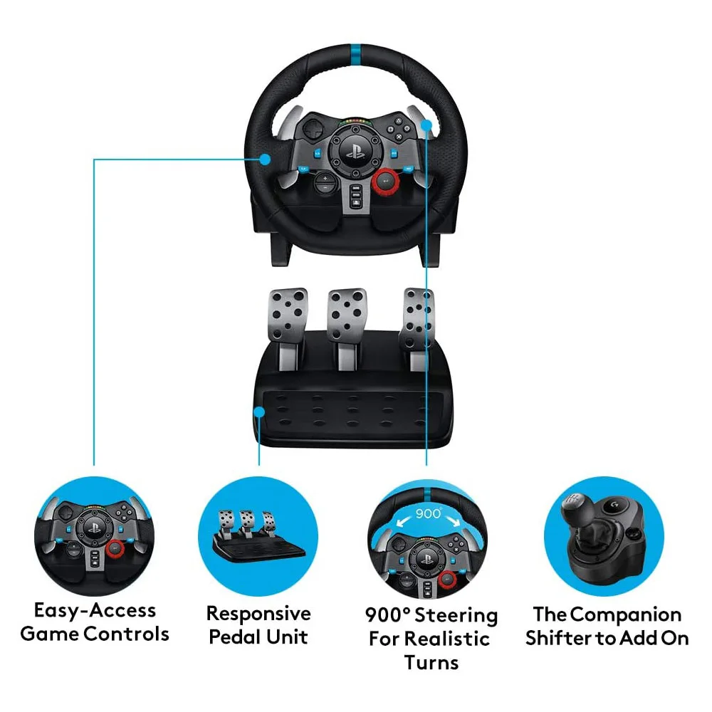 Brand New Logitech G29 Driving Force Racing Wheel For Video Games